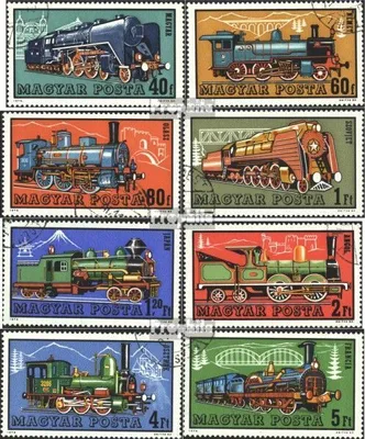 Produktbild von Briefmarken Ungarn 1972 Mi 2730A-2737A (kompl.Ausg.) postfrisch Lokomotiven