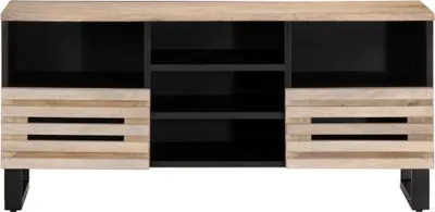 Image de vidaXL Armoire TV 100x34x46 cm en bois massif de manguier