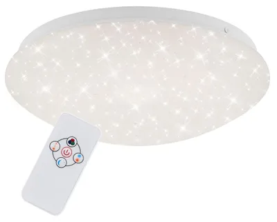 Produktbild von LED Deckenleuchte Dimmbar RGB Fernbedienung 10W weiß Metall-Kunststoff Briloner