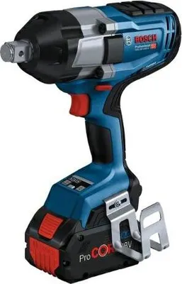 A Bosch GDS 18V-1050 H impact wrench is shown against a white background.