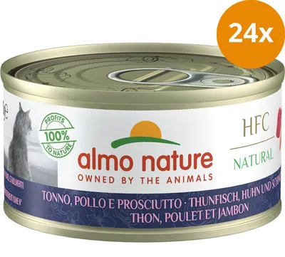 Produktbild von Almo Nature Dose Adult Thunfisch, Huhn & Schinken 70 g