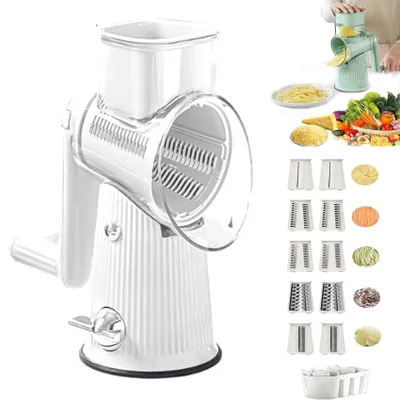 Image de Râpe à fromage rotative avec 10 lames interchangeables