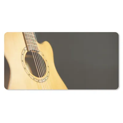 Produktbild von MuchoWow® Mauspad Mousepad Halbseitenansicht einer akustischen Gitarre 60x30 cm - Mousepads - Maus Mat - Pad - Mausunterlage - Nachhaltig