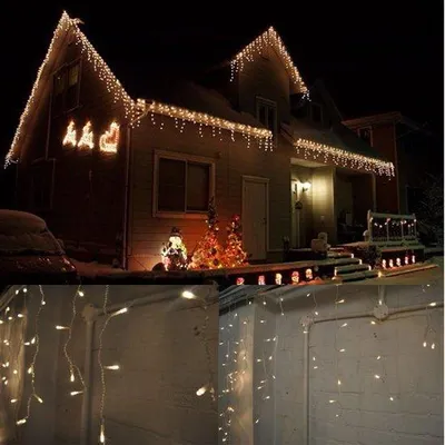 Immagine prodotto di Luci natalizie 800 LED, 21 m, bianco caldo, impermeabili, per interni ed esterni