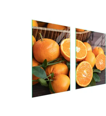 Obrázek produktu pro Skleněná pracovní deska do kuchyně 65x52 ovoce
