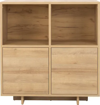 Produktbild von Furniture24 Kommode Noma N06 2 Türiger Wohnzimmerschrank 101 X 107 X 40 Cm Riviera Eiche
