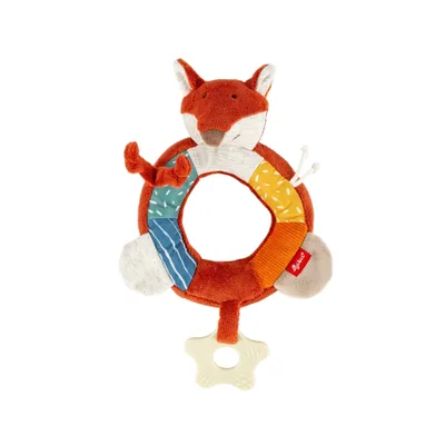 Obrázok produktu pre sigikid PlayQ aktívny krúžok líška žltá, chytacia hračka, chytacia hračka, hrkálka, detská hračka, polyester, 43224
