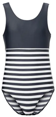 Image de Maillot de bain une pièce pour adolescente, protection UV 50 MS10-445 (gris/rayures, 146)