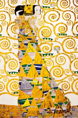 Obrázek produktu pro Gustav Klimt art print obraz - Očekávání, 1905-1909 (detail) (30 x 20 cm)