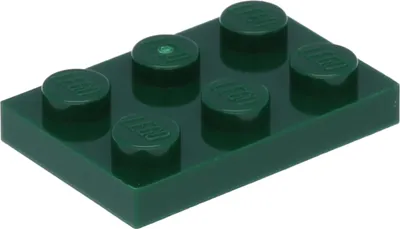 Produktbild von Lego® 2x3 Platten 3021 - 1 Stück Dunkelgrün