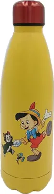 Immagine prodotto di Pinocchio - Bottiglia d'acqua, metallo, 500 ml CD569 (taglia unica) (giallo/rosso)