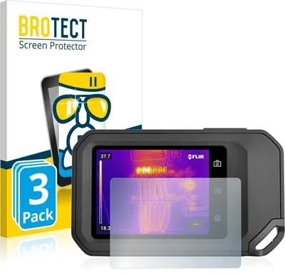 Produktbild von 3x BROTECT Schutzglas für Flir C5 Schutzfolie Panzer Folie Glas Display Schutz klar