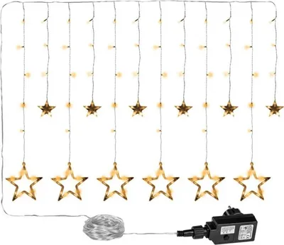 Obrázek produktu pro VOLTRONIC Vánoční závěs hvězdy 150 LED, teple bílý
