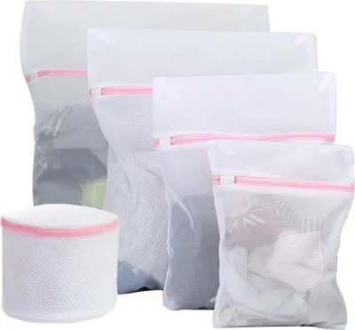 Produktbild von 5Pcs Kleidung BH Unterwäsche Socken Wäschesäcke Wiederverwendbare Mesh Net Waschtasche