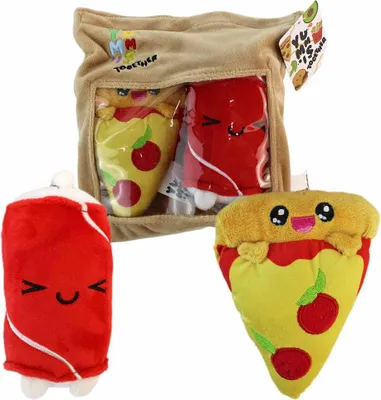 Obrázek produktu pro Joy Toy Yummis Together Pizza & Cola-teddy In Take-away-tüte 21 Cm 2 Einheiten One Size