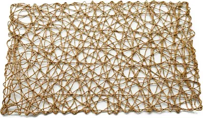 Image de set de table 2 pièces 45 x 30 cm, dessous de plat au design moderne - Pratique & décoratif Marron