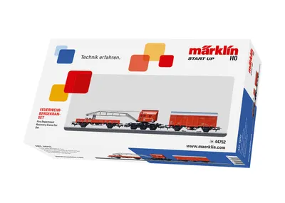 Obrázek produktu pro Märklin Fire Department Recovery Crane Car Set, HO (1:87), 6 rok/roky, Černá, Červená, Model železnice/vlaku