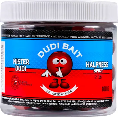 Produktbild von Dudi Bait Mister Dudi Hook Balls Paprikahalften 16mm 100g