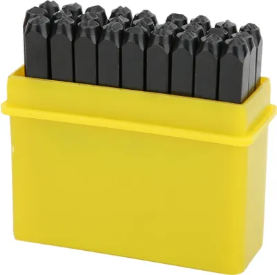 Obrázok produktu pre Uhlíková oceľ Punch, písmeno číslo pečiatky, kovový kožený nástroj, kožená remeselná pečiatka, abeceda Punch, kovová pečiatka