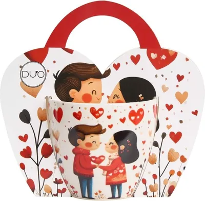 Image de Mug en porcelaine dans un coffret cadeau Couple