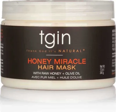 Produktbild von TGIN Honey Miracle Hair Mask with Raw Honey + Olive Oil 340g