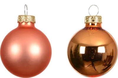 Produktbild von Weihnachtskugeln Glas 3,5cm 16 Stück - Warmorange