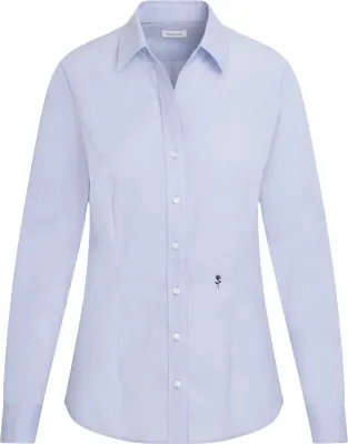 Immagine prodotto di Seidensticker CITY-BLUSE Donna Maniche lunghe Kent Slim-Fit Azzurro 38