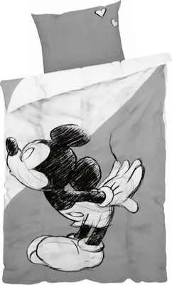 Produktbild von Disney Mickey Mouse Edel-Renforcé-Bettwäsche 135x200 cm Mickey