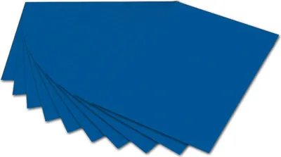 Obrázek produktu pro folia 6135 - Fotokarton královská modř, 50 x 70 cm, 300 g/m2, 10 listů - pro řemeslné a kreativní návrhy přáníček, obrázků na okna a pro scrapbooking