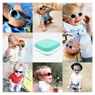 Produktbild von Brillenetui für Babybrillen, extra groß, Hardcase mit Reißverschluss