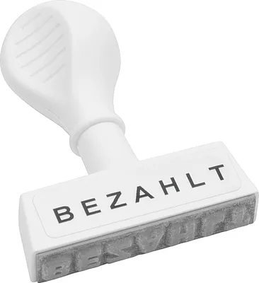 Produktbild von WEDO Textstempel BEZAHLT 1939 45mm Kunststoff weiß