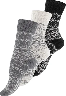 Produktbild von Vincent Creation® 3 Paar Bunte Norwegersocken Hygge Socken 35-38
