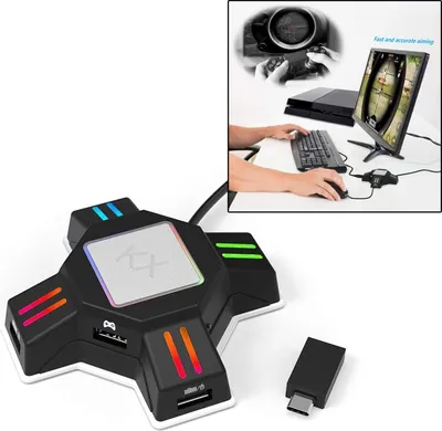 Zdjęcie produktu dla MKX401 dla przełącznika / Xbox / PS4 / PS3 Kontroler gier Gamepad Konwersja myszy klawiatury