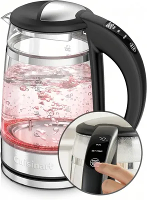 Zdjęcie produktu dla Czajnik elektryczny Cuisinart z podwójnymi ściankami szklanymi i regulacją temperatury, 1,7 l