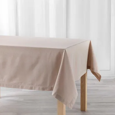 Image de Nappes - Douceur d'Intérieur - CHARLINE - Coton - 140x240 cm - Sable