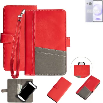 Produktbild von K-S-Trade Handy Schutzhülle für Sharp Aquos Sense8 Hülle Portemonnee Brieftasche Klapphülle Kartenfächer Flip Wallet Case Etui