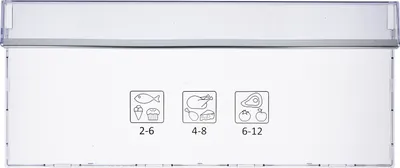 Produktbild von Frontgriffblende für Gefrierschublade oben beko 4636510300 in KühlGefrierKombination