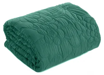 Zdjęcie produktu dla Narzuta ALARA 230x260 cm turkusowa duża do sypialni pikowana