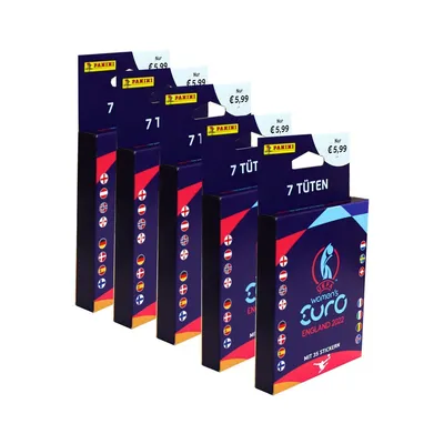 Obrázek produktu pro Panini UEFA EURO žen Euro 2022 - Sběratelské samolepky - 5 blistrů