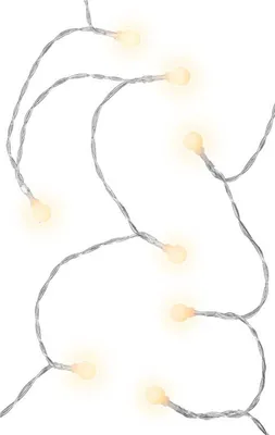 Immagine prodotto di Goobay 60333 80 luci fiabesche a LED ''Balls'', bianco-trasparente - con funzione timer, bianco caldo (3000 K), a batteria, per uso interno ed esterno (IP44)
