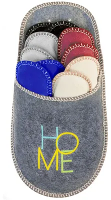 Produktbild von Komfortables Gästefinken-Set (5 Paar, "HOME"-Tasche): Verschiedene Grössen & Farben, kuschelige Hausschuhe – ideal für gemütliche Gästeabende