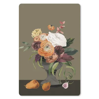 Produktbild von MuchoWow® Mauspad Mousepad Aquarell - Blumen - Stilleben 40x60 cm - Mousepads - Maus Mat - Pad - Mausunterlage - Schreibtisch Accesoire