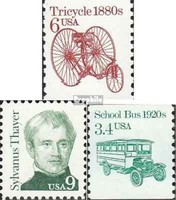 Produktbild von Briefmarken USA 1985 Mi 1751ya,1754,1755yb (kompl.Ausg.) postfrisch Fahrzeuge