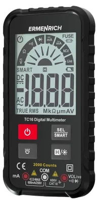Obrázok produktu pre Ermenrich - 82982 - Digitálny multimeter Zing TC16