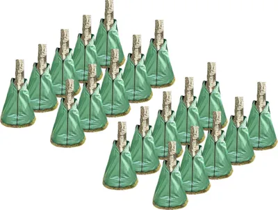 Image de Novatool 20x sacs pour l'arrosage des arbres 75 litres Vert Sacs d'arrosage en PVC robuste Sacs pour l'arrosage des arbres Sacs pour l'eau Arbre