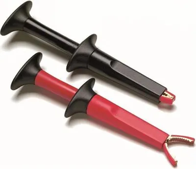 Zdjęcie produktu dla Fluke SureGrip, Klip testowy, Czarny, Czerwony, CAT III, CAT IV, Nikiel, 1000 V, 10 A
