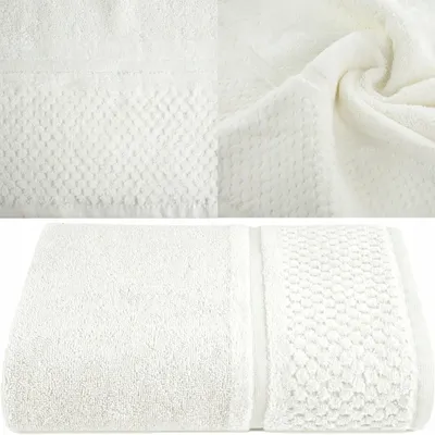 Produktbild von Eurofirany Badetuch Baumwolle 70x140 cm Creme 550g/m²