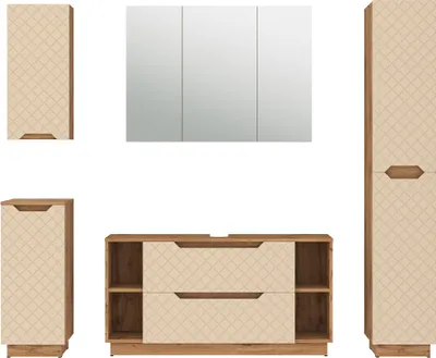 Image de Meubles bain Vicco Lotta Cachemire 5 pièces, Model 59434