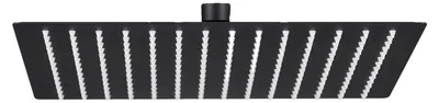 Produktbild von Duschkopf, Regenfall-Effekt, Edelstahlkonstruktion, schwarz, 12 Zoll