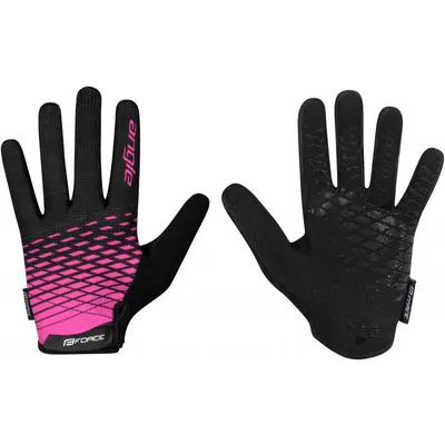 Produktbild von Handschuhe FORCE MTB ANGLE pink-schwarz +15 °C plus : Größe - S Größe: S